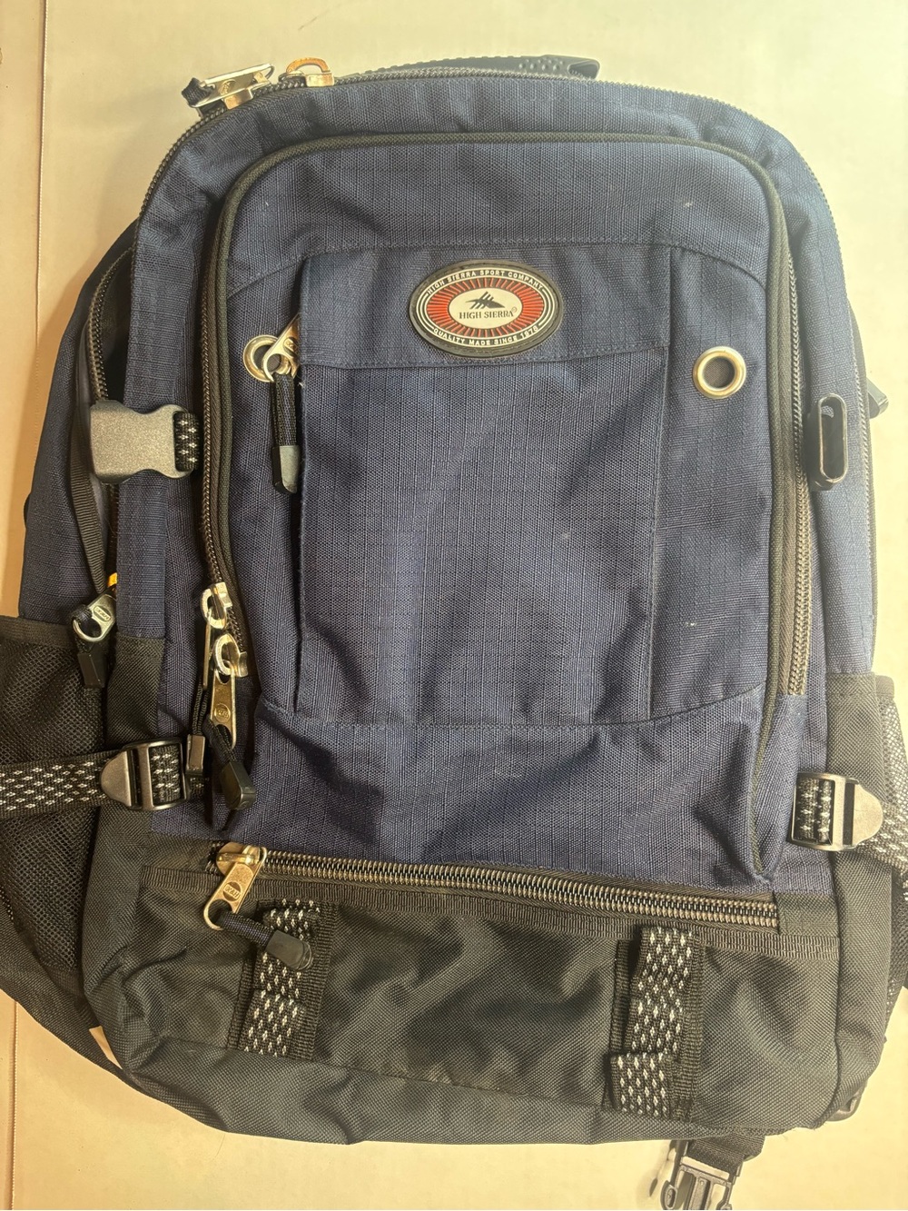 Vintage 90s High Sierra Rugged Backpack - Blue Gorpcore Retro